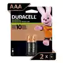 Pack 2 Pilas Aaa Recargables Duracell 900mah