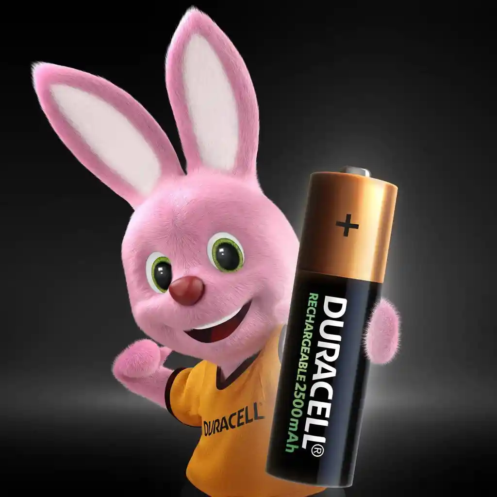 Pack 2 Pilas Aa Recargables Duracell 2500mah