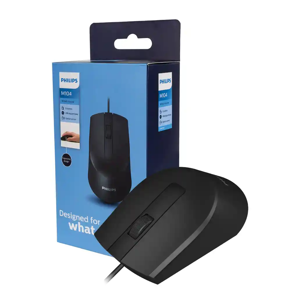 Mouse Optico Philips Cableado Spk7104