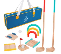 Set Juego Golf Madera