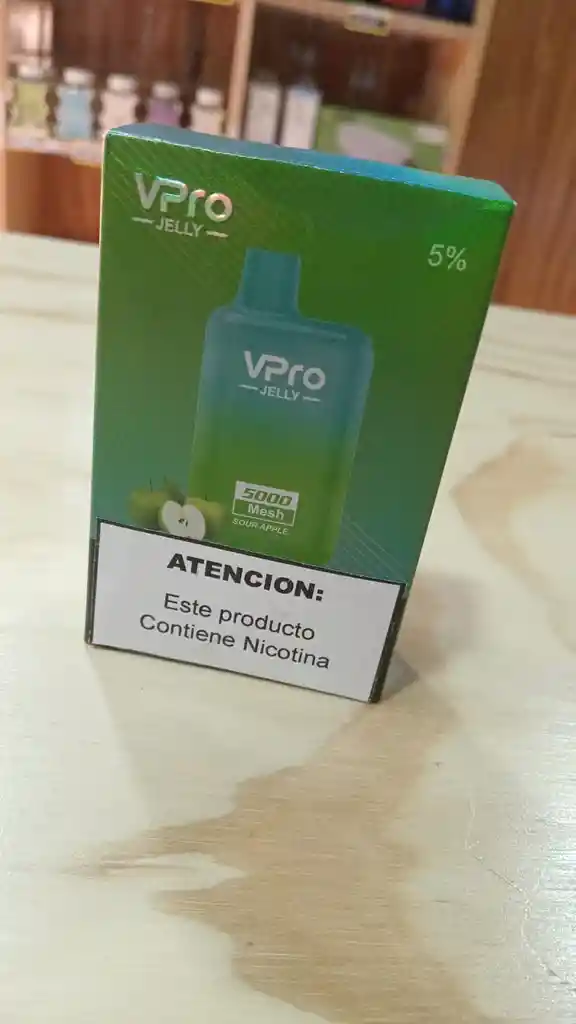 Vaporizador Vpro Sour Apple 5000 Puff 5 % Nic