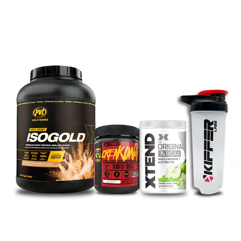 Pack Isogold + Creatina + Bcaa + Shaker De Regalo