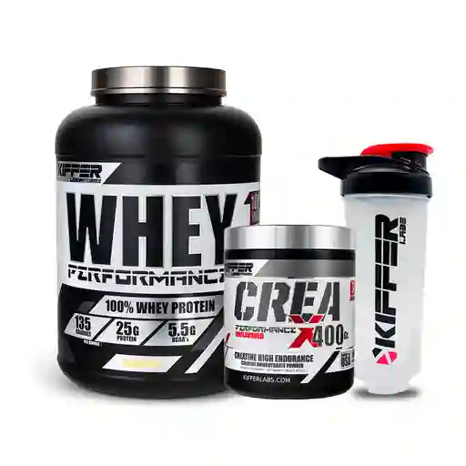 Pack Whey Performance + Creax + Shaker Gratis