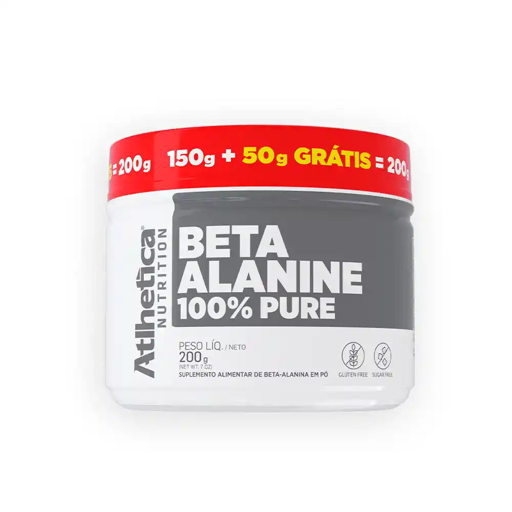 Beta Alanine 100% Pure 150gr + 50gr Gratis Natural – Atlhetica