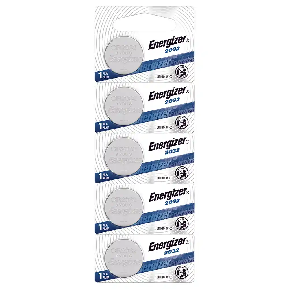 Pack 5 Pilas Cr 2032 Energizer Lithium