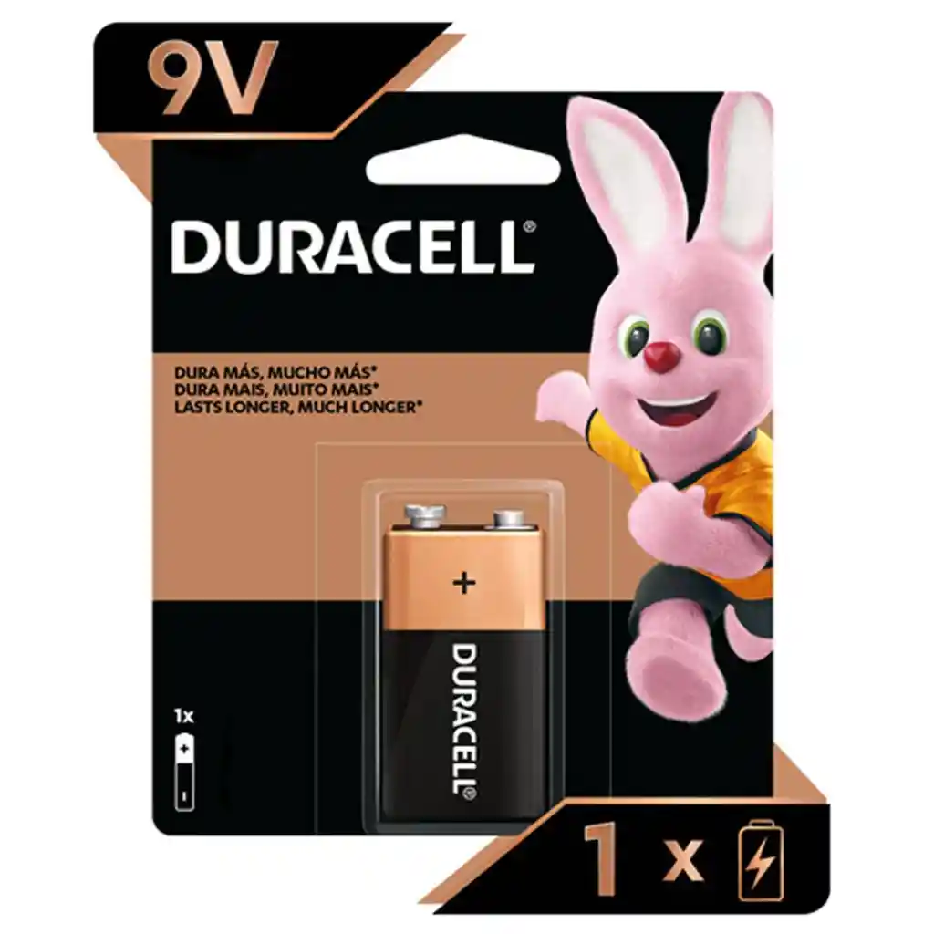 Bateria 9v Duracell Alcalina Unitaria