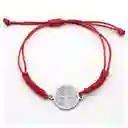 Pulsera Hilo Rojo Trenzado San Benito Acero