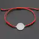 Pulsera Hilo Rojo Trenzado San Benito Acero