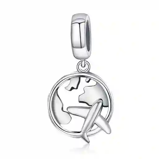 Charm Dije Plata 925 Avion Planeta