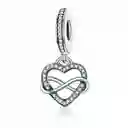Charm Dije Plata 925 Corazon Infinito
