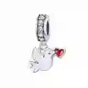 Charm Dije Plata 925 Paloma Blanca