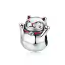 Charm Dije Plata 925 Gato Maneki Neko