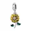 Charm Dije Plata 925 Flor Girasol Sunflower