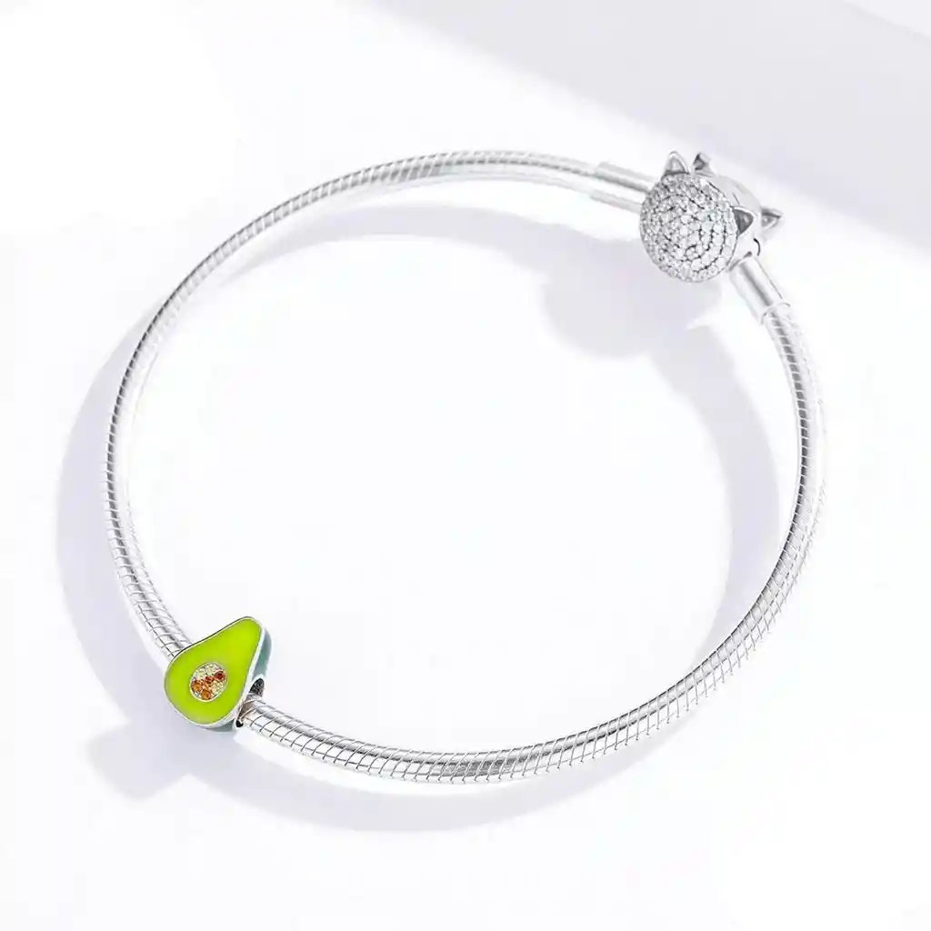 Charm Dije Plata 925 Palta Aguacate