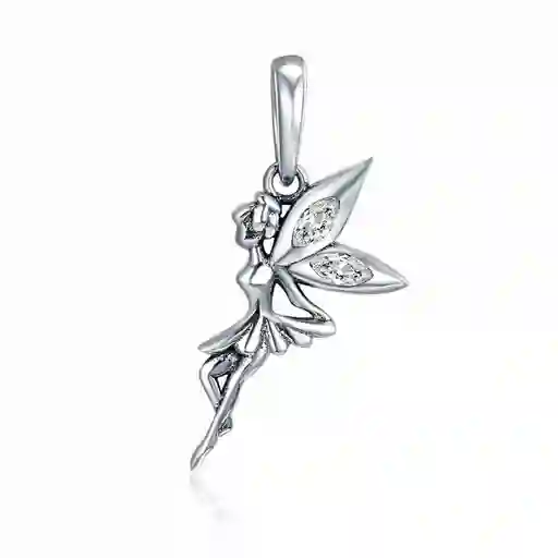 Charm Dije Plata 925 Hada Con Circones