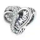 Charm Dije Plata Corazon Infinito Mom