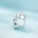 Charm Dije Plata 925 Osito Con Girasol