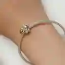 Charm Dije Plata 925 Osito Con Girasol