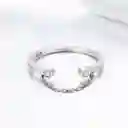 Anillo Plata 925 Arco Con Circones