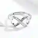 Anillo Plata 925 Infinito Family Ajustable