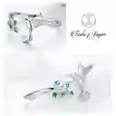 Anillo Plata 925 Colibri Picaflor Ave