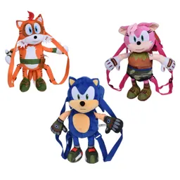 Peluche Mochila De 30 Cms Sonic