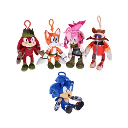 Peluche De 15 Cms Con Clip Para Colgar Sonic