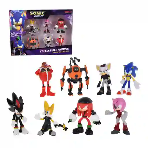 Pack 8 Figuras Sonic De 7 Cms