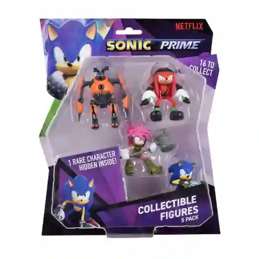 Pack 5 Figuras Sonic De 7 Cms