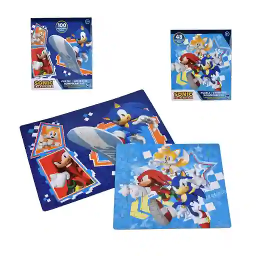 Puzzle Sonic De 48 A 100 Piezas
