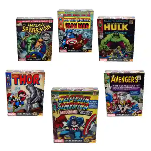 Puzzle 3d De 300 Piezas Marvel Comics Vintage