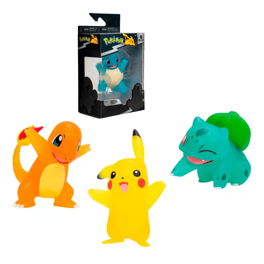 Figura Transparente De 5 A 8 Cms Pokemon