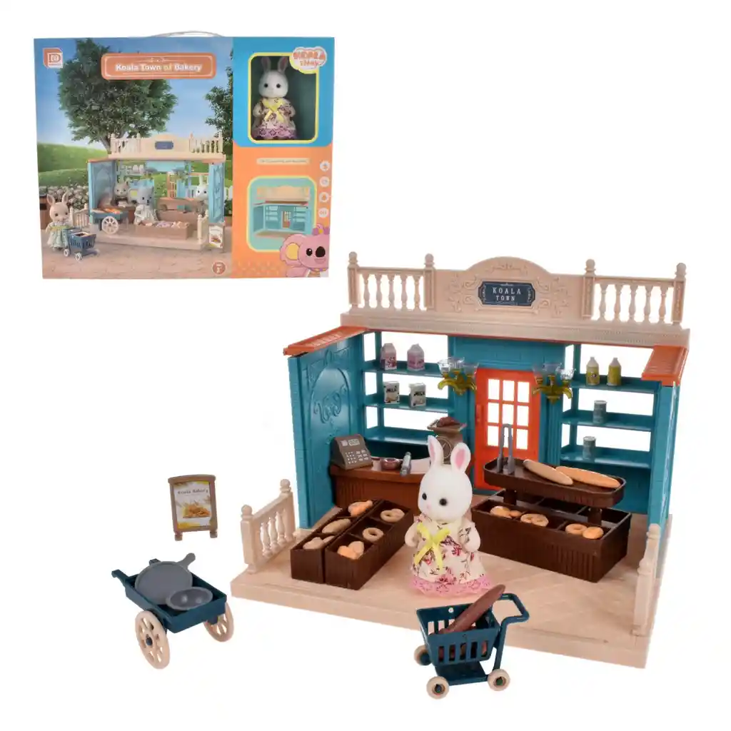 Playset Panaderia Con Conejos Y Koalas