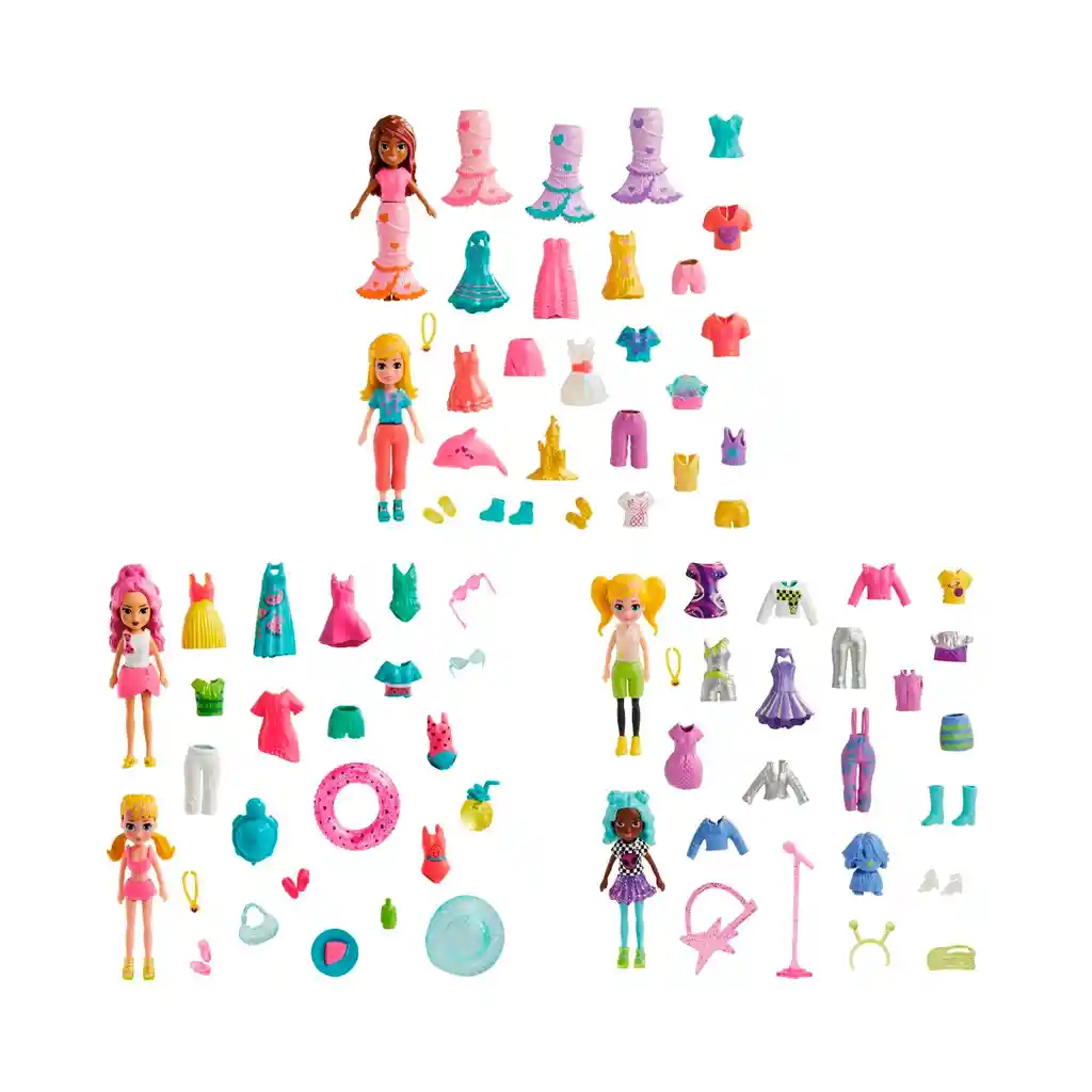 Polly Pocket Gran Pack De Moda