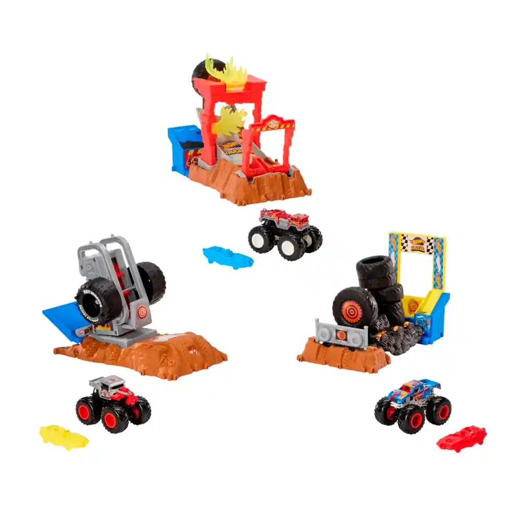 Hot Wheels Monster Trucks Surtido Arena De Demolición