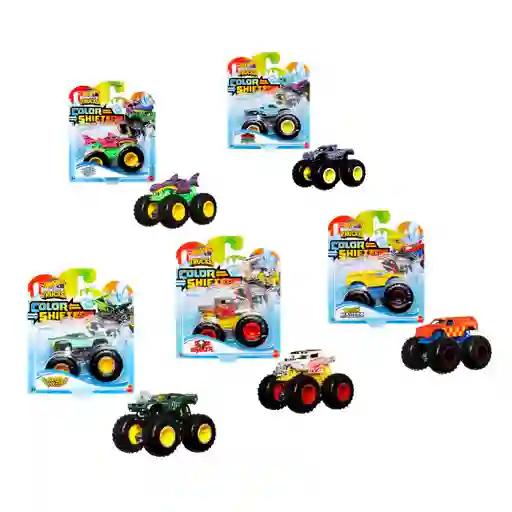 Hot Wheels Monster Trucks Surtido Color Shifters 1:64