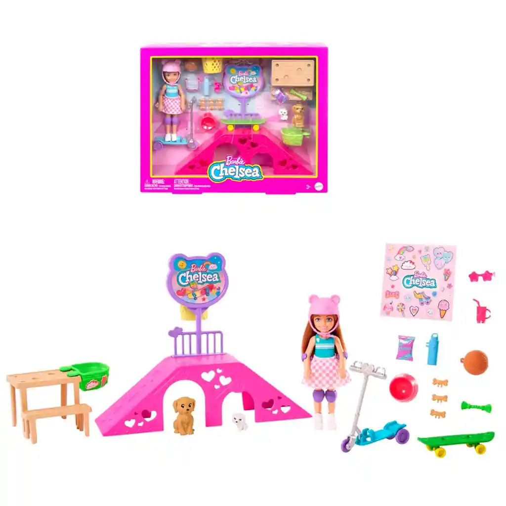 Barbie Set De Juego Skipper Pista De Patinaje