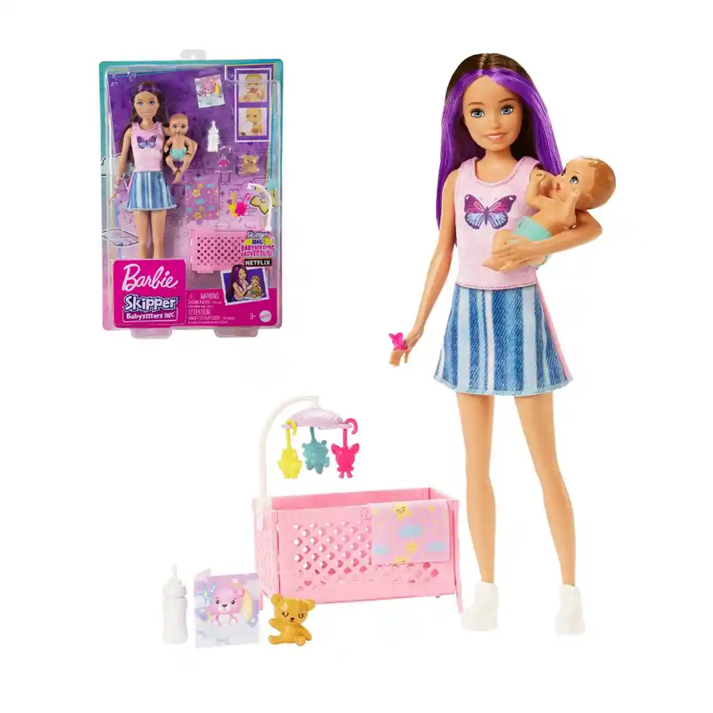 Barbie Set De Juego Skipper Hora De Dormir