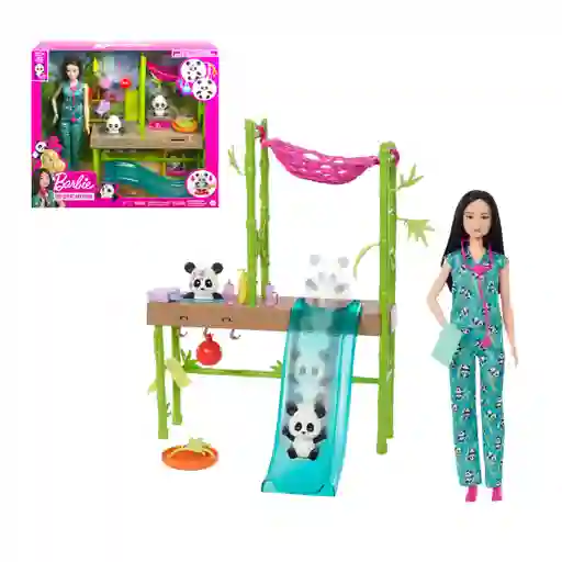 Barbie Profesiones Set De Juego Cuidadora De Pandas