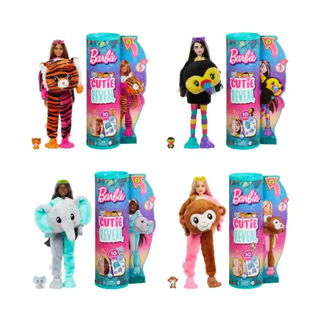 Barbie Cutie Reveal Animales De La Selva