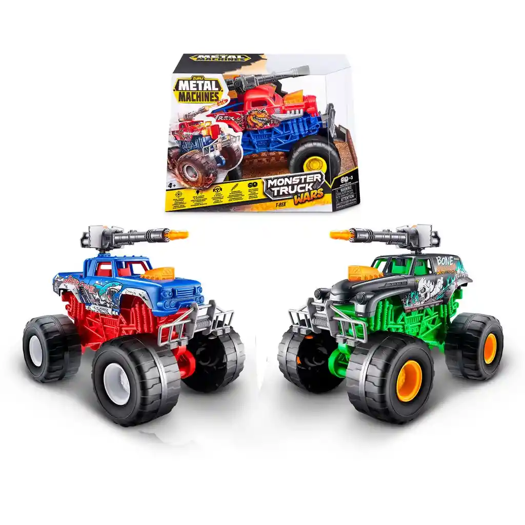 Camioneta Monster Wheel Metal Machines De Zuru