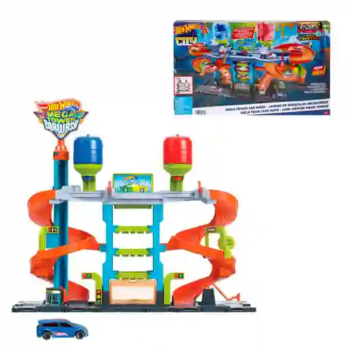 Hot Wheels City Autolavado Mega Torre