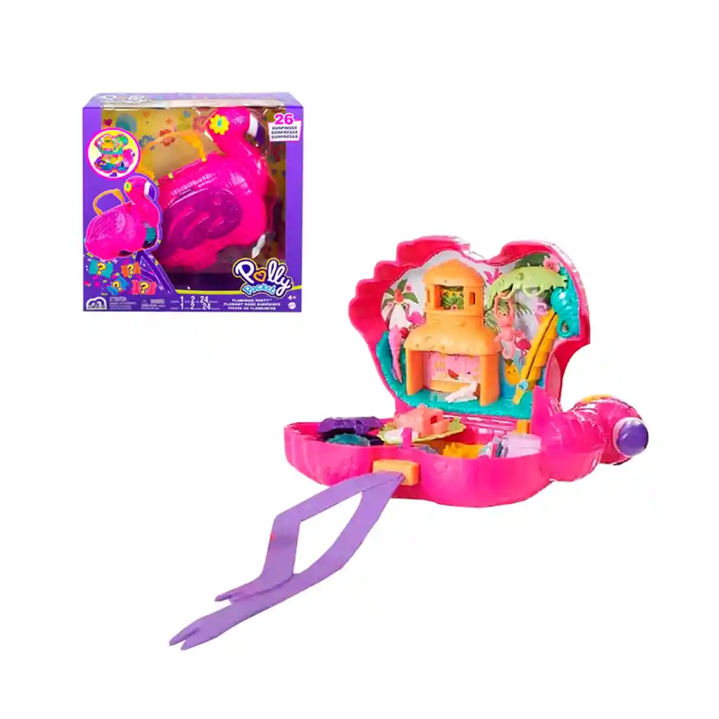 Polly Pocket Set De Flamingo