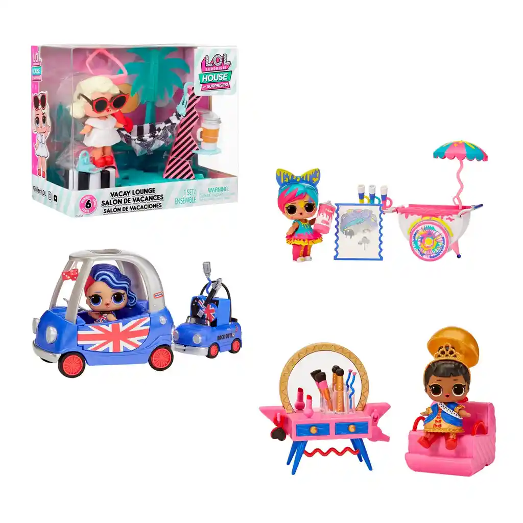 Miniplayset Lol House Of Surprises Con Muñeca 8 Cms Y Accesorios Surtidos