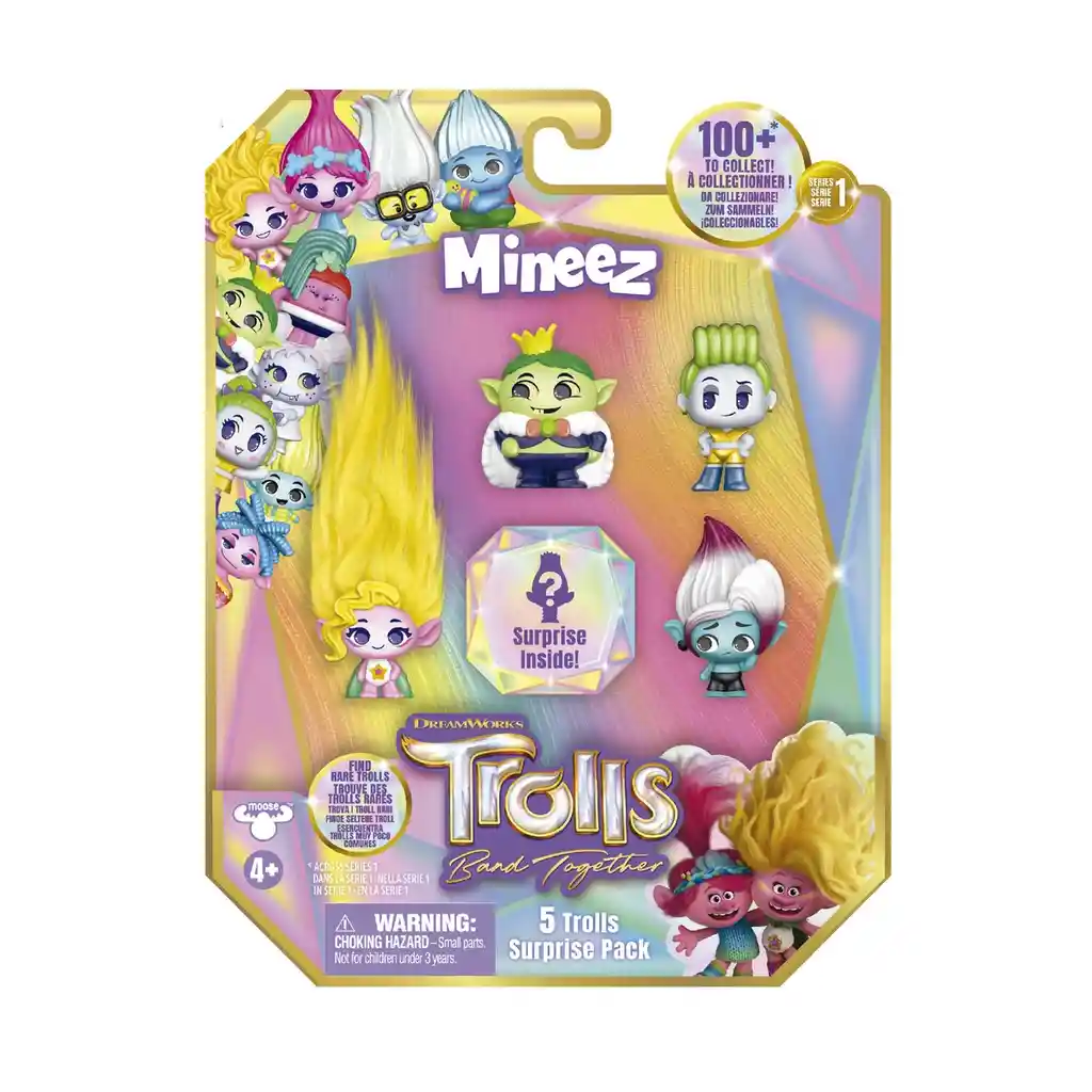 Pack 5 Mini Figuras Trolls