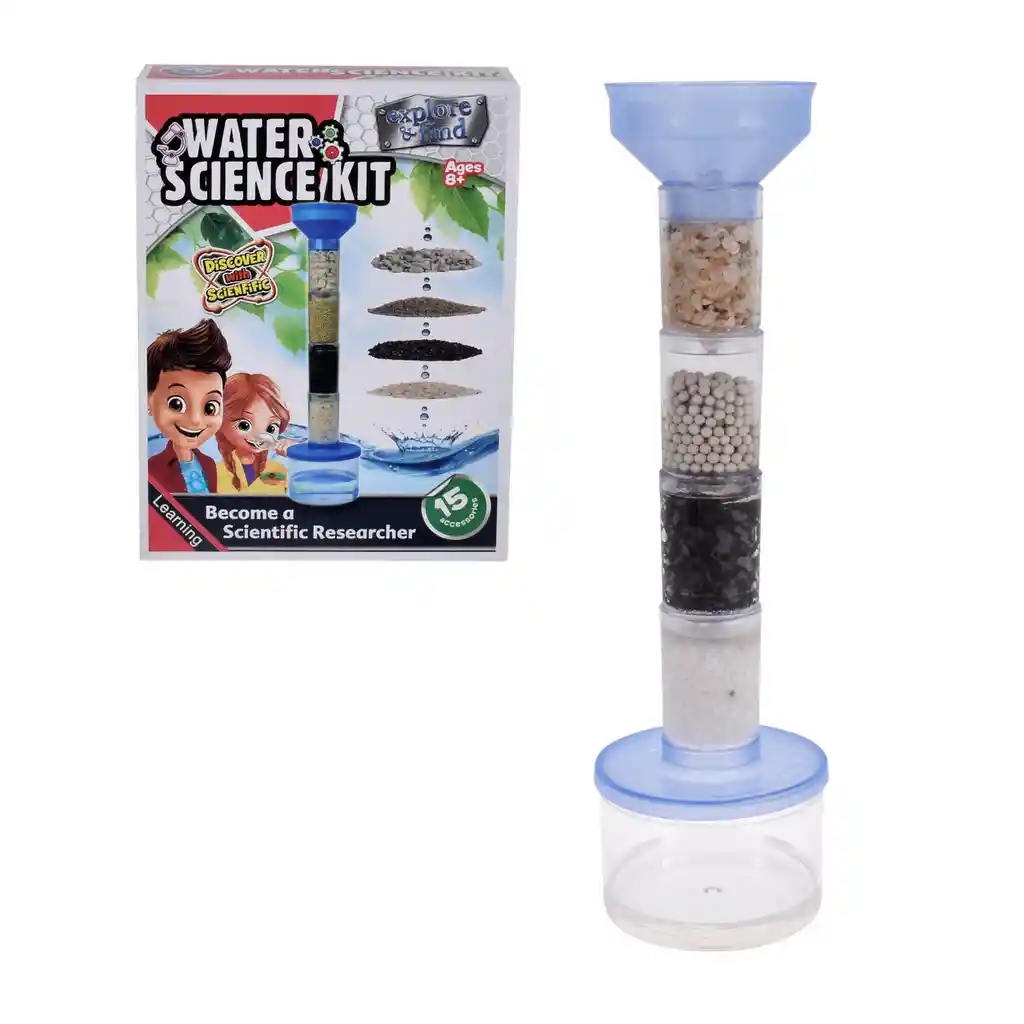 Juego De Ciencia Purificacion De Agua 15 Accesorios