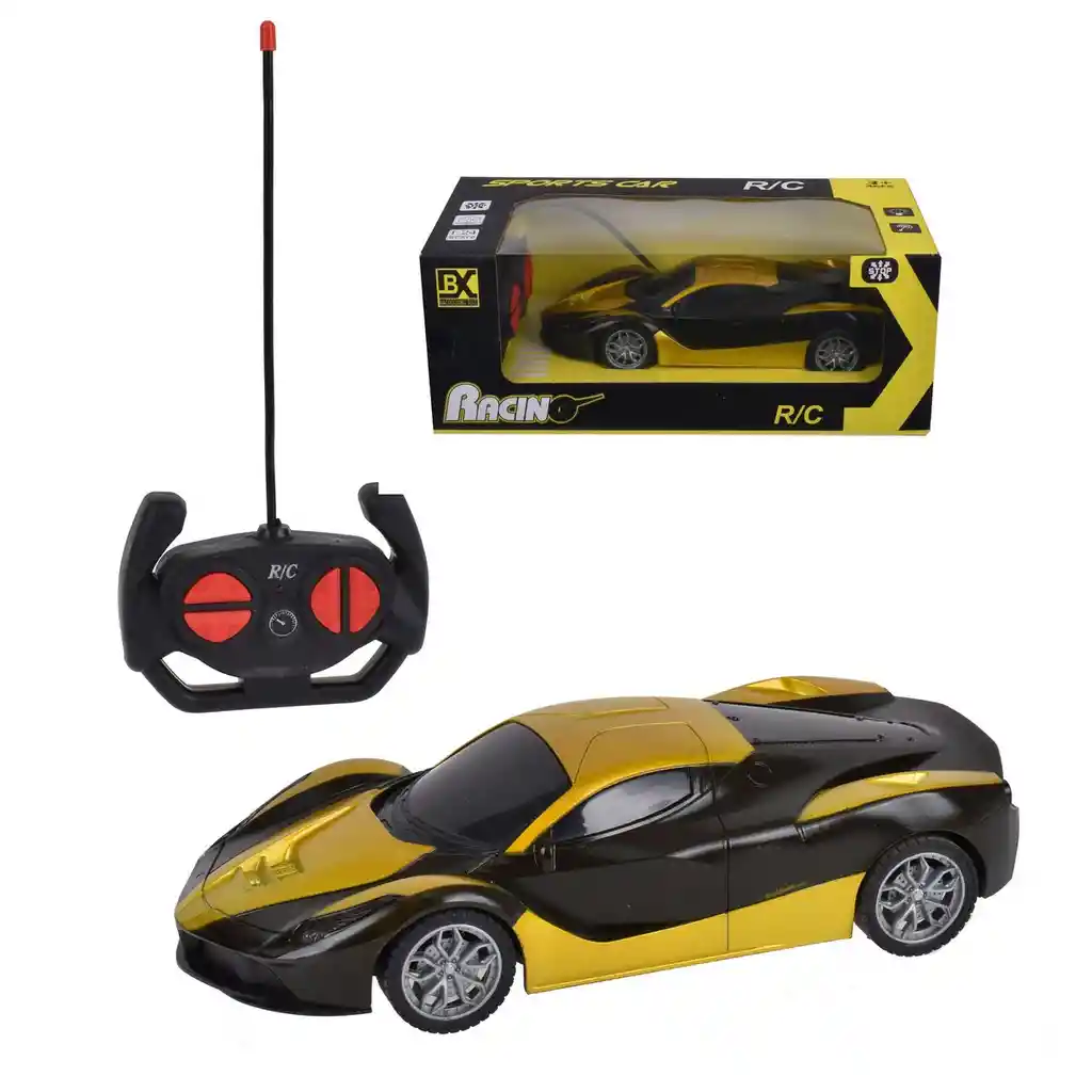 Auto Deportivo Radio Controlado 19 Cm Con Pack De Pilas Recargables