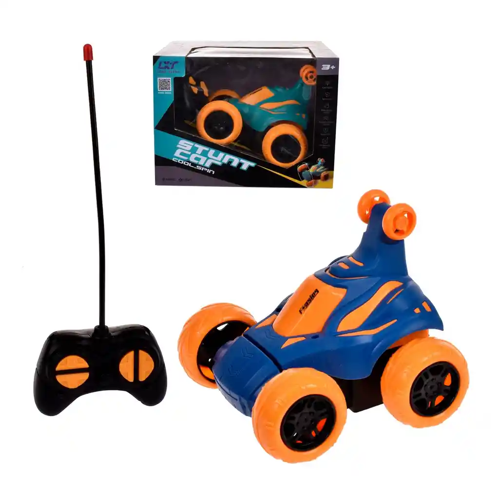 Vehiculo Giro Loco 360° 14 Cm Con Pack De Pilas Recargable