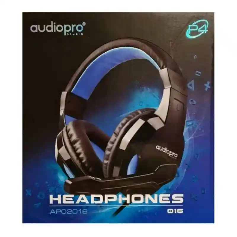 Audifono Gamer Jack 3,5 Para Consola Y Pc Audio Pro Azul