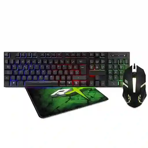 Kit Gamer Pro Reptile Teclado + Mouse Y Mouse Pad